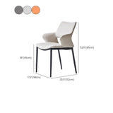 Kitchen Open Back Dining Chair Industrial Upholstered Armless Chair Clearhalo 'Dining Chairs' 'Dining Tables & Seating' 'dining_chair' 'furn' 'furn_dining_chair' 'Furniture' 'Kitchen & Dining Furniture' 1200x1200_7ff7652a-2f58-4a6a-9bb2-3acd347f7ff2