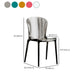 Eetkamer armloze eetkamerstoel plastic stapel zijkant