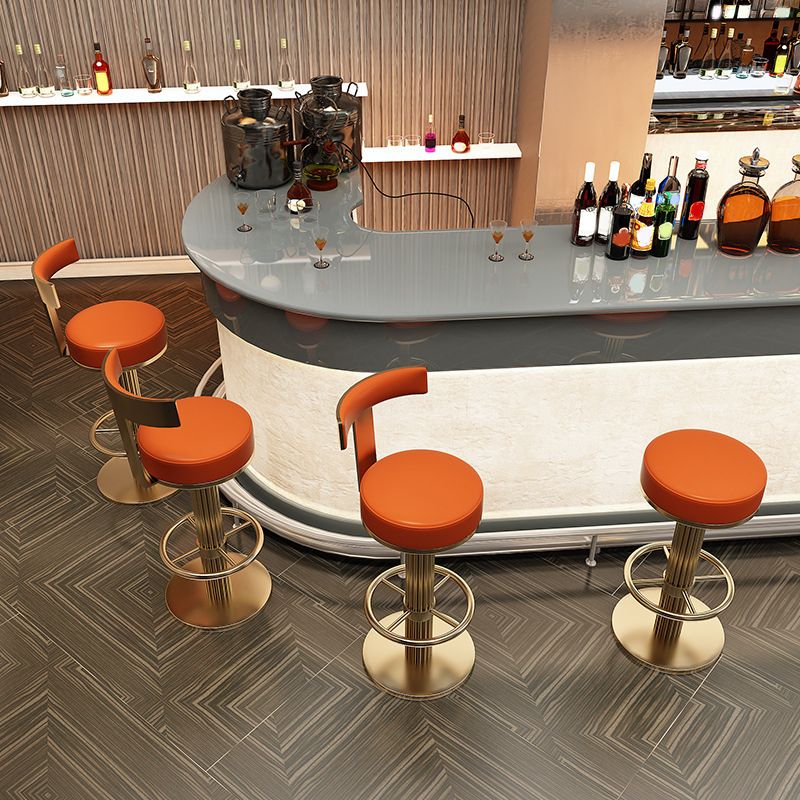Leather Bar Stool Adjustable Height Counter Stool for Bristol Clearhalo 'Bar Furniture' 'Bar Stools' 'bar_stools' 'furn' 'furn_bar_stools' 'Furniture' 'Kitchen & Dining Furniture' 1200x1200_7ffaa133-f72a-4463-bc3b-a9e9afa65d27