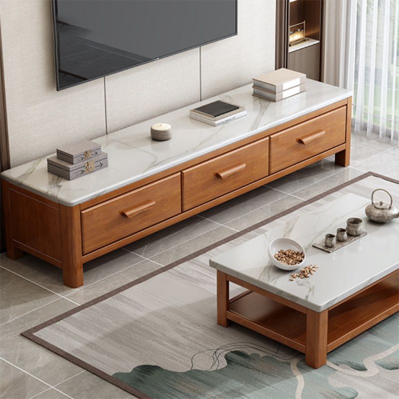Scandinavian Media Console Stone TV Stand Console with Drawers Clearhalo 'furn' 'furn_tv_stands_entertainment_centers' 'Furniture' 'Living Room Furniture' 'TV Stands & Entertainment Centers' 'TV Stands & Media Storage Furniture' 'tv_stands_entertainment_centers' 1200x1200_7ffcb111-7b0b-4b84-bcbd-5ecdf1de60b5