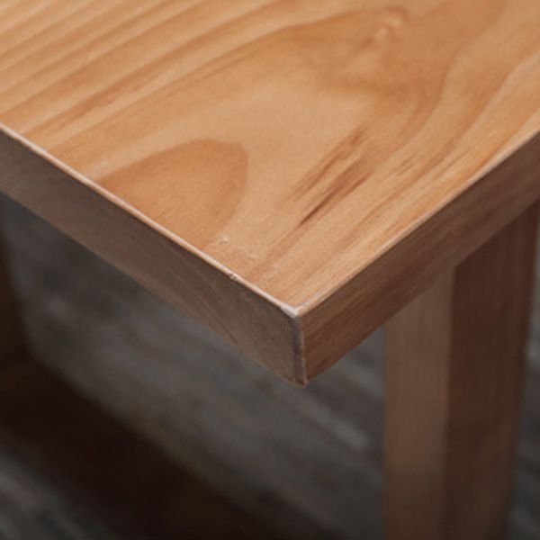 Rectangle Double Base Dining Table Industrial Wood Table for Kitchen Clearhalo 'Dining Tables & Seating' 'Dining Tables' 'dining_table' 'furn' 'furn_dining_table' 'Furniture' 'Kitchen & Dining Furniture' 1200x1200_7ffec9ef-848d-4c77-a7c5-f0185f31e193