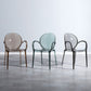 Home Dining Side Chair Kitchen Contemporary Plastic Dining Arm Chair