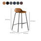 Contemporary Faux Leather Bucket Bar Stools with Black Metal Base Clearhalo 'Bar Furniture' 'Bar Stools' 'bar_stools' 'furn' 'furn_bar_stools' 'Furniture' 'Kitchen & Dining Furniture' 1200x1200_8005b208-ad23-43fe-b73b-bf18d01cf91a