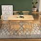 Rectangle Modern Solid Wood Table Standard Height Table Kitchen Table with 4 Legs