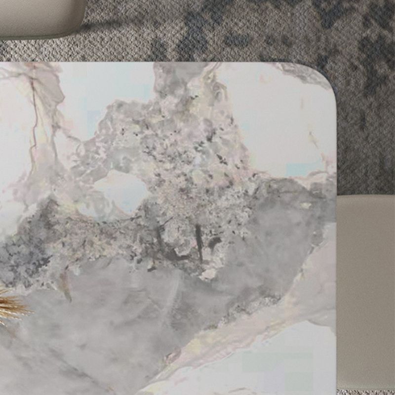 Contemporary Style 1/4/5/7/8 Pieces Dining Chairs Set Rectangle Stone Furniture in White Clearhalo 'Dining Room Sets' 'Dining Tables & Seating' 'dining_room_set' 'furn' 'furn_dining_room_set' 'Furniture' 'Kitchen & Dining Furniture' 1200x1200_80076863-c14f-4420-a6af-652326cf07e0