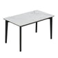 1/5/7 Pieces Modern Sintered Stone White Rectangle Dining Set for Home
