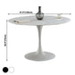 Minimalist Sintered Stone Dining Table Round Shape Kitchen Dining Table with Tulip Base Clearhalo ' dining_table' 'Dining Tables & Seating' 'Dining Tables' 'furn' 'furn_dining_table' 'Furniture' 'furniture_dining_table' 'Kitchen & Dining Furniture' 'kitchen&dining_furn' 'kitchen' 'kitchen_dining_table' 1200x1200_800a2088-71ae-477e-8ef9-48bcbc07818d