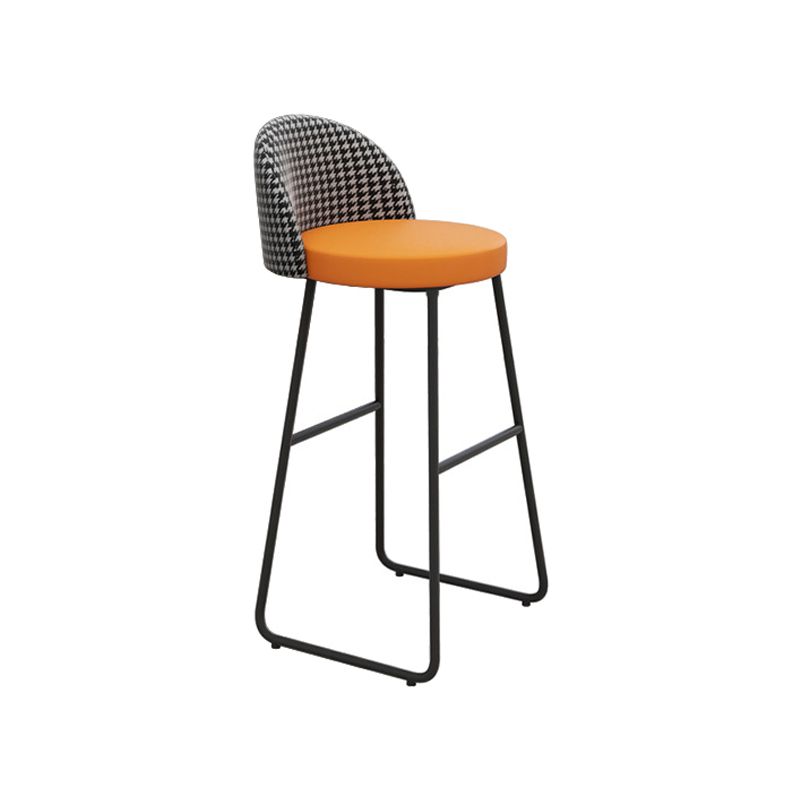 Zeitgenössisches rechteckiges Bartisch-Set, 1/2/7-teilig, mit Leder gepolsterter Thekenhocker