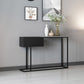 Console rettangolo con console in metallo contemporanea larga 11,8 pollici