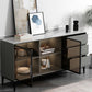 Glam Sideboard buffet 3 cassetti e 2 mobili porte a buffet sideboard