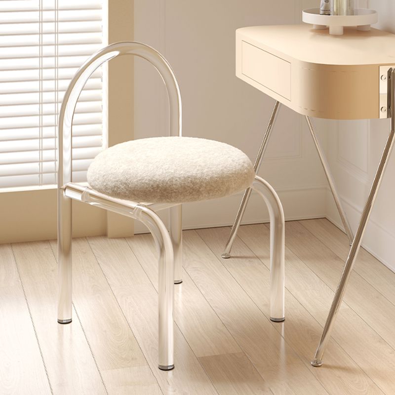 Acrylic Dining Arm Chair Open Upholstered Chair for Dining Room Clearhalo 'Dining Chairs' 'Dining Tables & Seating' 'dining_chair' 'furn' 'furn_dining_chair' 'Furniture' 'Kitchen & Dining Furniture' 1200x1200_800c8ce9-1186-4e94-9ed7-5da6424fa0e0