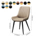 Upholstered Leather Dining Armchairs Solid Back Arm Chairs with Metal Legs Clearhalo ' kitchen&dining_furn' 'Dining Chairs' 'Dining Tables & Seating' 'dining_chair' 'furn' 'furn_dining_chair' 'Furniture' 'furniture_dining_chair' 'Kitchen & Dining Furniture' 'kitchen' 1200x1200_800dd97b-c6cb-4e90-9e34-1418aa6a1c74