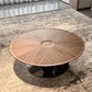 Nordic Style Cocktail Table Walnut/black Wood Round Coffee Table Clearhalo 'Coffee & Accent Tables' 'Coffee Tables' 'coffee_tables' 'furn' 'furn_coffee_tables' 'Furniture' 'furniture_coffee_tables' 'Living Room Furniture' 1200x1200_800eba28-4a9b-478e-b0c9-de749988ec3d