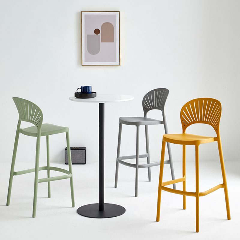 Stack-able Modern Footrest Bar Stool Low Back Plastic Rectangular Counter Stool Clearhalo 'Bar Furniture' 'Bar Stools' 'bar_stools' 'furn' 'furn_bar_stools' 'furniture_bar_stools' 'Kitchen & Dining Furniture' 'kitchen&dining_furn' 'kitchen' 'kitchen_furn' Furniture' 1200x1200_800ef2e9-f5a2-4f30-a4ae-115aa8631e53