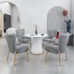 Glam Sintered Stone Dining Table Round Dinner Room Kitchen Table with Pedestal Base Clearhalo 'Dining Tables & Seating' 'Dining Tables' 'dining_table' 'furn' 'furn_dining_table' 'Furniture' 'furniture_dining_table' 'Kitchen & Dining Furniture' 'kitchen' 'kitchen_dining_table' 1200x1200_800f1f2d-e9c3-4e4a-ade7-c5a7ef88a4e2