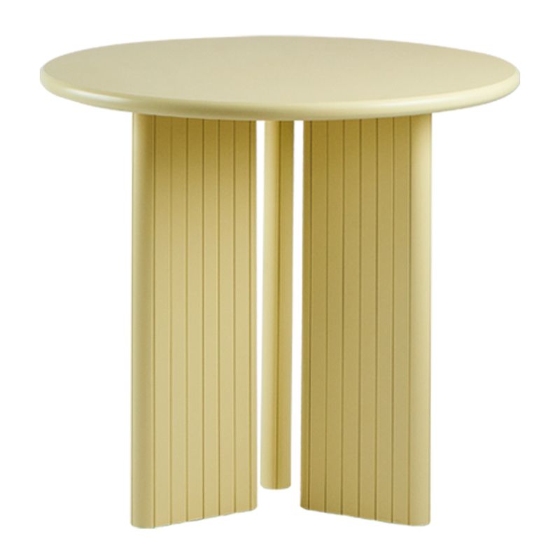 Rectangle Dining Table Engineer Wood Table in Yellow and White Clearhalo 'Dining Tables & Seating' 'Dining Tables' 'dining_table' 'furn' 'furn_dining_table' 'Furniture' 'Kitchen & Dining Furniture' 1200x1200_800f8b50-ade2-4656-a810-125290639d71