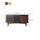 Nordic Style Storage Solid Wood Sideboard Cabinet with Glass Doors Clearhalo 'buffet_sideboard' 'Buffets & Sideboards' 'furn' 'furn_buffet_sideboard' 'Furniture' 'Kitchen & Dining Furniture' 1200x1200_801275fd-bb34-4469-8375-eb71bf8b5bbd