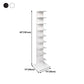 13.78"W Bookshelf Invisible Contemporary Style Bookcase for Office Home