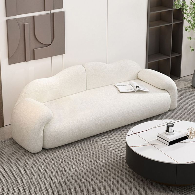 32.38" D Wool Sofa Modernism Pillow Top Arm Seating in White Clearhalo 'furn' 'furn_sofas' 'Furniture' 'Living Room Furniture' 'Sofa' 'sofas' 1200x1200_80149134-e0b5-47c3-9a27-a5438b1776bc