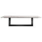 Sintered Stone Top Dining Table Industrial Kitchen Table with Black Metal Pedestal Clearhalo ' dining_table' 'Dining Tables & Seating' 'Dining Tables' 'furn' 'furn_dining_table' 'Furniture' 'furniture_dining_table' 'Kitchen & Dining Furniture' 'kitchen&dining_furn' 'kitchen' 'kitchen_dining_table' 1200x1200_8014e90c-1b7d-4933-9519-0b67815eaaac