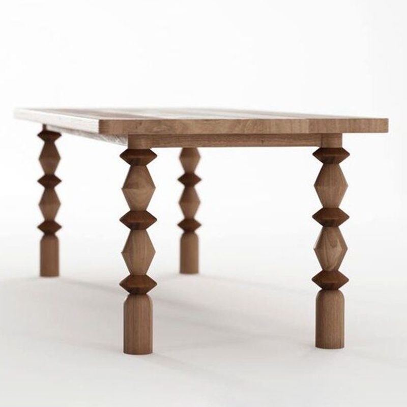Rectangle Shape Casual Dining Table Solid Wood Fixed Table for Restaurant Clearhalo ' dining_table' 'Dining Tables & Seating' 'Dining Tables' 'furn' 'furn_dining_table' 'Furniture' 'furniture_dining_table' 'Kitchen & Dining Furniture' 'kitchen&dining_furn' 'kitchen' 'kitchen_dining_table' 1200x1200_80163a5f-98b2-4289-8ff9-e6738829c16c
