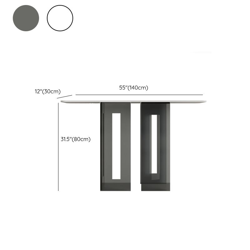 ホール用のアクリルブラケットを備えたモダンな長方形コンソールアクセントテーブル