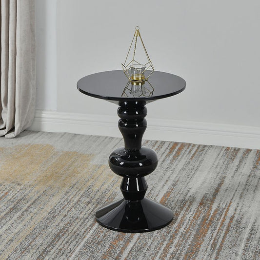Contemporary End Table Wood Pedestal Round Living Room Side End Table Clearhalo 'Coffee & Accent Tables' 'End & Side Tables' 'end_side_tables' 'furn' 'furn_end_side_tables' 'Furniture' 'Living Room Furniture' 1200x1200_80189ab7-97af-4708-903d-98390cb5b9ce
