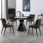 Scandinavian Style Faux Leather Dining Chair Solid Back Chair with 4 Black Finish Legs Clearhalo ' kitchen&dining_furn' 'Dining Chairs' 'Dining Tables & Seating' 'dining_chair' 'furn' 'furn_dining_chair' 'Furniture' 'furniture_dining_chair' 'Kitchen & Dining Furniture' 'kitchen' 1200x1200_8019aac4-7af5-4002-976a-ccd3caab1206