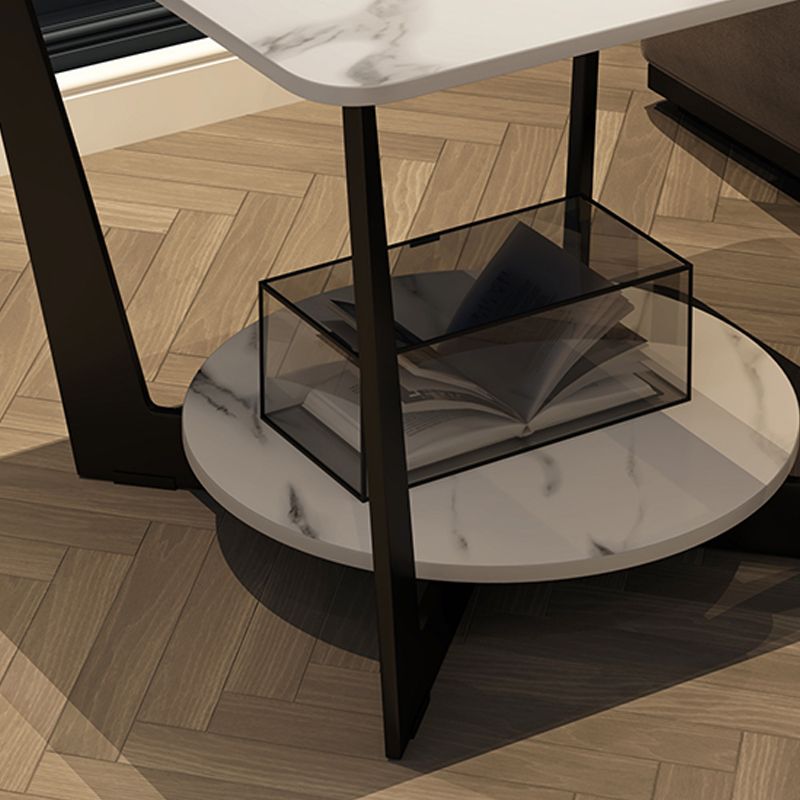 19,6 "tavolo da parte superiore in ardeggio quadrata moderna alta