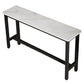 Modern Wooden Bistro Bar Table Rectangle Metal Base Bar Table Clearhalo 'Bar Furniture' 'Bar Tables' 'bar_tables' 'furn' 'furn_bar_tables' 'Furniture' 'Kitchen & Dining Furniture' 1200x1200_801eb2f3-e6be-425e-b509-61e55adec4c6