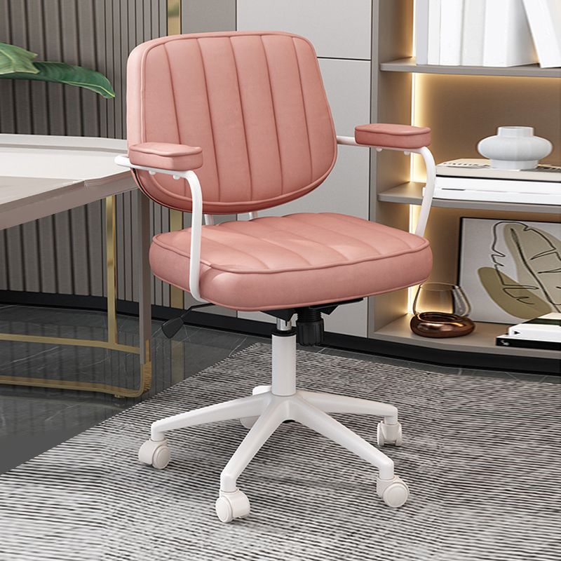Faux Leather Task Chair Modern Adjustable Tilt Mechanism Office Chair Clearhalo 'furn' 'furn_office_chair' 'Furniture' 'furniture_office_chair' 'Office Chairs' 'Office Furniture' 'office_chair' 1200x1200_801f4baa-6db4-4a35-b6ec-d2a950cdd110