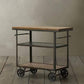 33.46" High Rolling Industrial Kitchen Trolley Wooden Kitchen Trolley for Restaurant Clearhalo 'furn' 'furn_kitchen_islands_carts' 'Furniture' 'Kitchen & Dining Furniture' 'Kitchen Islands & Carts' 'kitchen_islands_carts' 1200x1200_80233e2b-361c-4779-8047-4b496bab8c2a