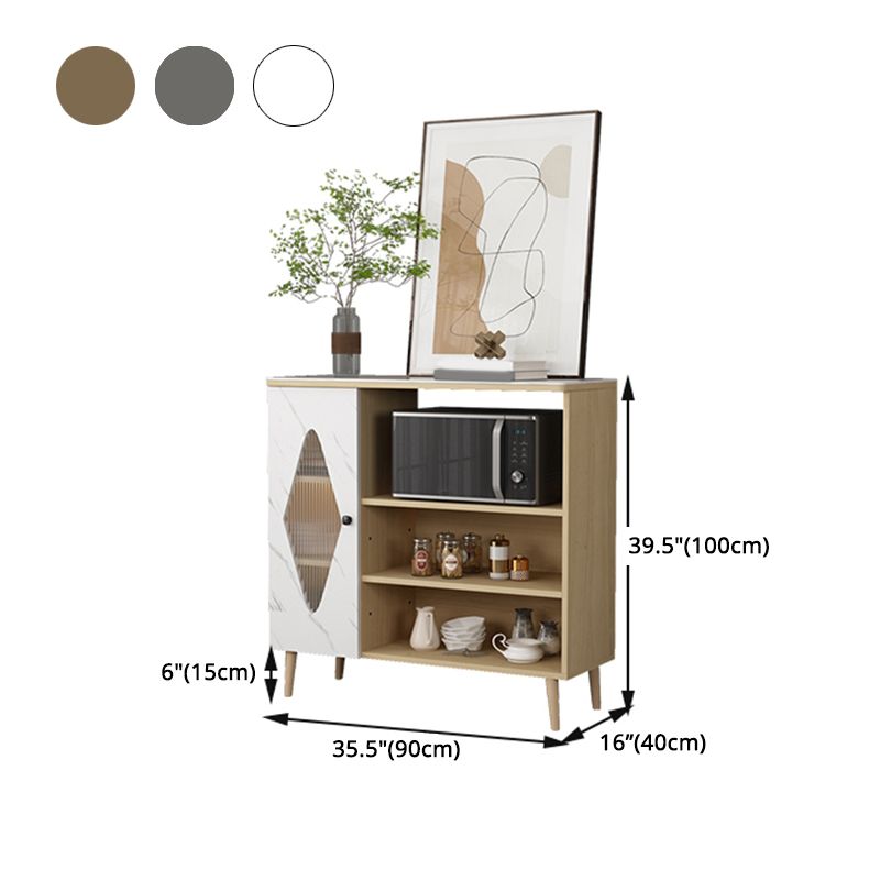 Schedate sideboard Glam Stone Scaffali per sala da pranzo Sideboard