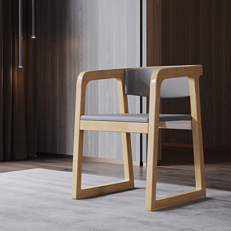 Wood Contemporary Style Indoor with Arm Chair Open Back Dining Side Chairs Clearhalo ' kitchen&dining_furn' 'Dining Chairs' 'Dining Tables & Seating' 'dining_chair' 'furn' 'furn_dining_chair' 'Furniture' 'furniture_dining_chair' 'Kitchen & Dining Furniture' 'kitchen' 1200x1200_80252add-0276-4b05-a959-165521f528cc