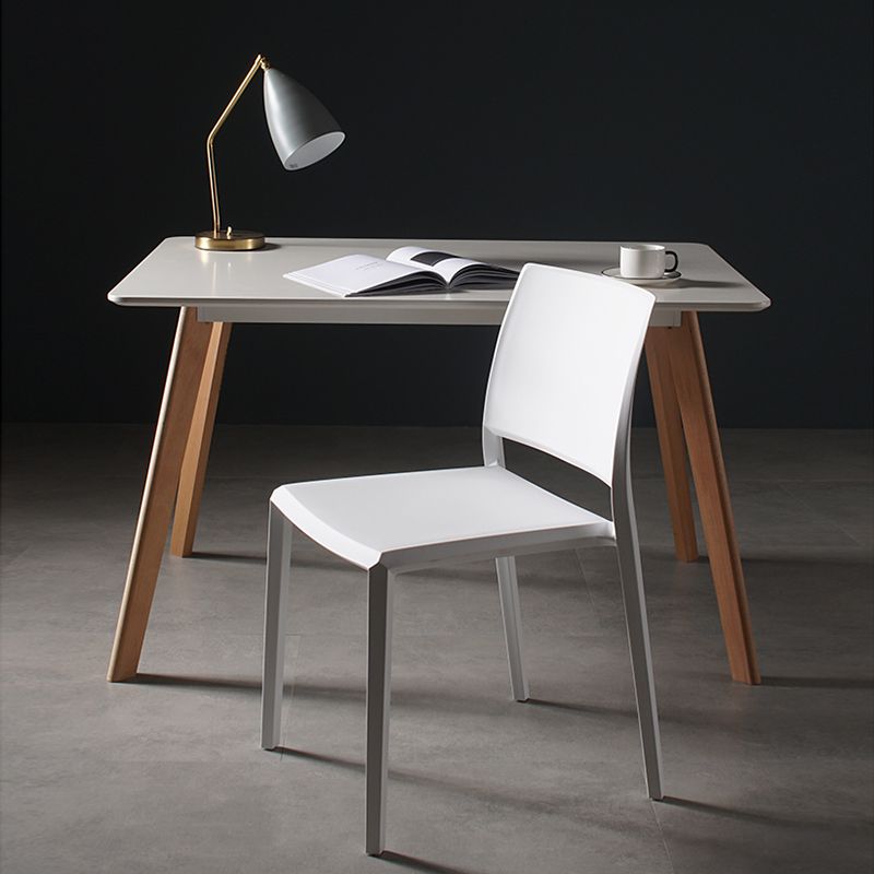 Contemporary Style Dining Chairs Plastic Armless Side Chair for Kitchen Clearhalo ' kitchen&dining_furn' 'Dining Chairs' 'Dining Tables & Seating' 'dining_chair' 'furn' 'furn_dining_chair' 'Furniture' 'furniture_dining_chair' 'Kitchen & Dining Furniture' 'kitchen' 1200x1200_8025bb7b-22a1-4e63-97d6-1945336e8754