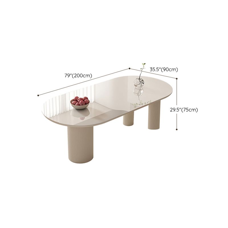 Slate and Metal Table Modern Minimalist Home White Dining Table