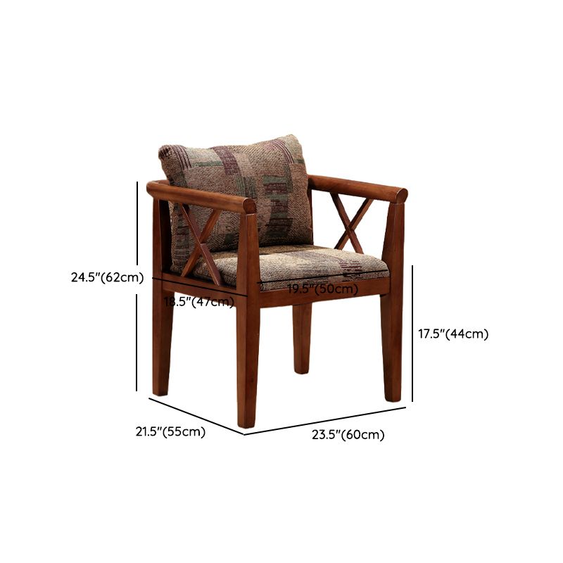 Sedia da pranzo tradizionale sedia a braccio da pranzo in legno massiccio per hotel