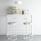 Modern Bar Dining Table Rectangle Indoor Bar Stool Table with Footrest Clearhalo 'Bar Furniture' 'Bar Tables' 'bar_tables' 'furn' 'furn_bar_tables' 'Furniture' 'Kitchen & Dining Furniture' 1200x1200_80277a1e-69d4-474c-a0e8-87007f2e4d27
