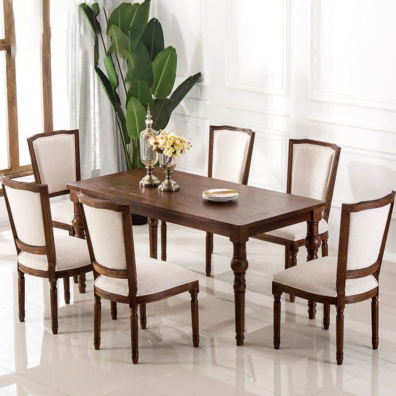 Traditional Wood Dining Kitchen Room Chair Open Back Side Chair Clearhalo ' kitchen&dining_furn' 'Dining Chairs' 'Dining Tables & Seating' 'dining_chair' 'Furniture' 'furniture_dining_chair' 'Kitchen & Dining Furniture' 'kitchen' 1200x1200_8028b432-e8cc-4fdf-80b6-1de3b19653ea