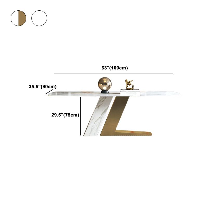 Set da tavolo rettangolo di pietra sinterizzato in stile contemporaneo set 1/4/5/7
