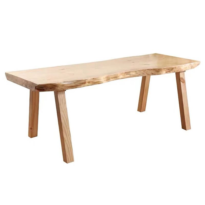 Mesa de comedor rectangular de 4 patas, mesa de madera de estilo moderno para cocina