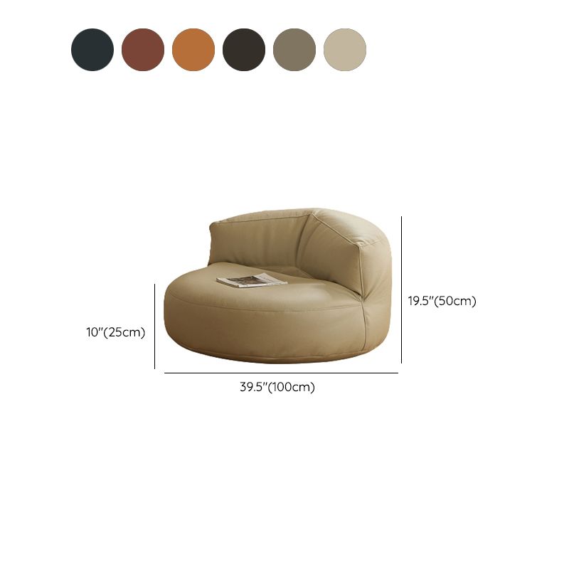 Contemporary Armless Single Sofa Chair Solid Color Accent Chair Clearhalo 'Accent Chairs' 'accent_chairs' 'Chairs & Seating' 'furn' 'furn_accent_chairs' 'Furniture' 'Living Room Furniture' 1200x1200_802d40c4-f7b8-490a-813d-a26e14e5b9d3