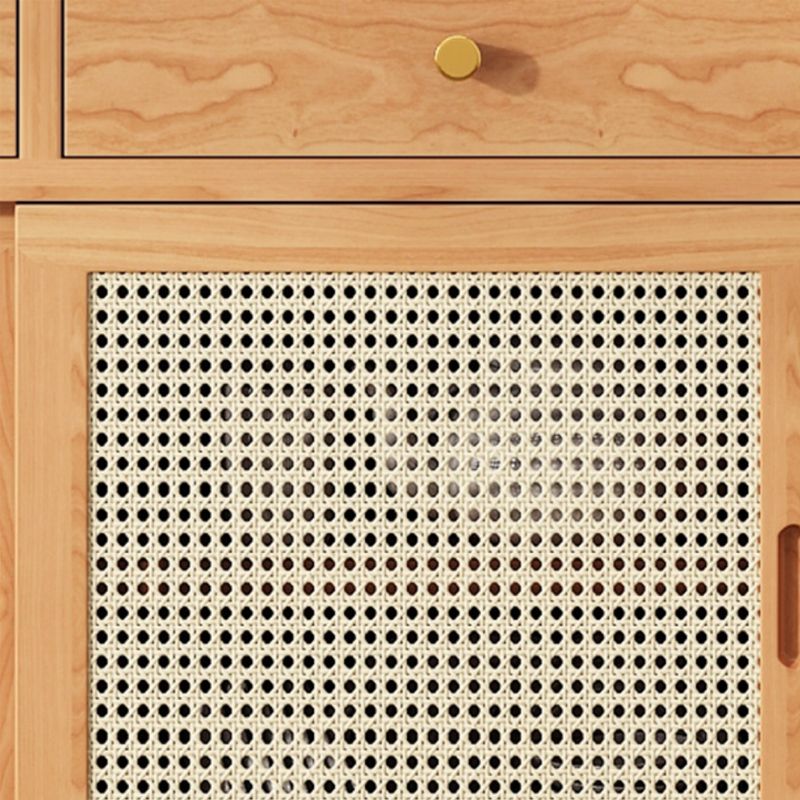 Modern Buffet Table Pine Sideboard Table with Doors for Dining Room Clearhalo 'buffet_sideboard' 'Buffets & Sideboards' 'furn' 'furn_buffet_sideboard' 'Furniture' 'Kitchen & Dining Furniture' 1200x1200_802dd37b-6dce-445a-bb83-2f9caa31a178