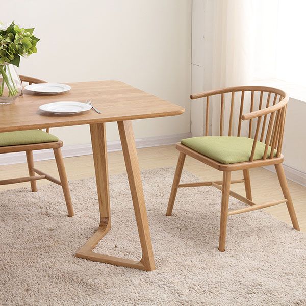 Contemporary Wood Arm Chair Natural Windsor Back Dining Chair for Kitchen Clearhalo ' kitchen&dining_furn' 'Dining Chairs' 'Dining Tables & Seating' 'dining_chair' 'furn' 'furn_dining_chair' 'Furniture' 'furniture_dining_chair' 'Kitchen & Dining Furniture' 'kitchen' 1200x1200_802fb973-3ad3-4d6f-b197-5c743aef6e1e