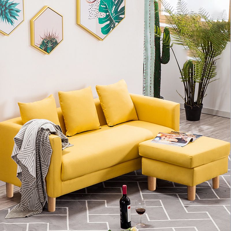 23.23" H Linen Square Arm Sofa with Tight Back Sofa for Living Room, Apartment Clearhalo 'furn' 'furn_sofas' 'Furniture' 'furniture_sofas' 'Living Room Furniture' 'Sofa' 'sofas' 1200x1200_80320c8c-3e75-4a5f-b057-ba5ab95dbdd9