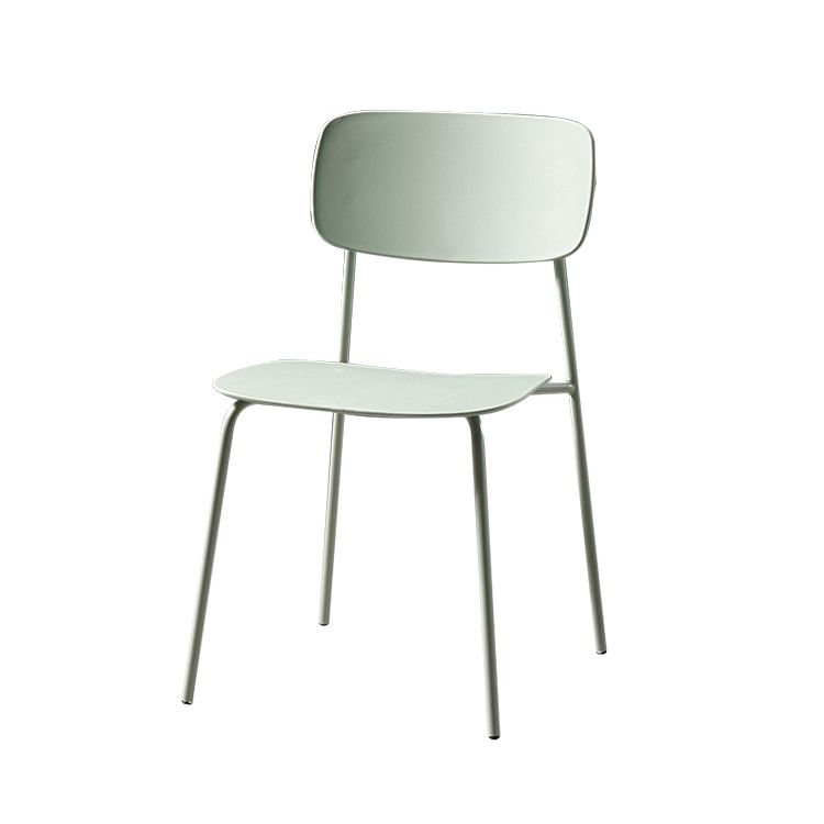 Contemporary Style Dining Chair Dining Armless Stackable Side Chair with Metal Legs Clearhalo ' kitchen&dining_furn' 'Dining Chairs' 'Dining Tables & Seating' 'dining_chair' 'furn' 'furn_dining_chair' 'Furniture' 'furniture_dining_chair' 'Kitchen & Dining Furniture' 'kitchen' 1200x1200_80347370-8c45-496a-a650-6b867460d5a3