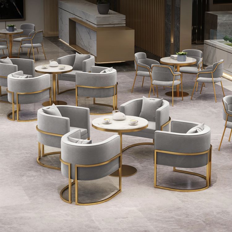 1/2/4/5 Pcs Metal Glam Dining Room Set with Round Table and Arm Chairs Dining Set Clearhalo 'Dining Room Sets' 'Dining Tables & Seating' 'dining_room_set' 'furn' 'furn_dining_room_set' 'Furniture' 'furniture_dining_room_set' 'Kitchen & Dining Furniture' 'kitchen&dining_furn' 'kitchen' 1200x1200_8034b67d-45da-4dbb-861b-116647e672ec