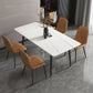 Stone Top Dining Table Industrial 4 Legs  Dining Table for Dining Room