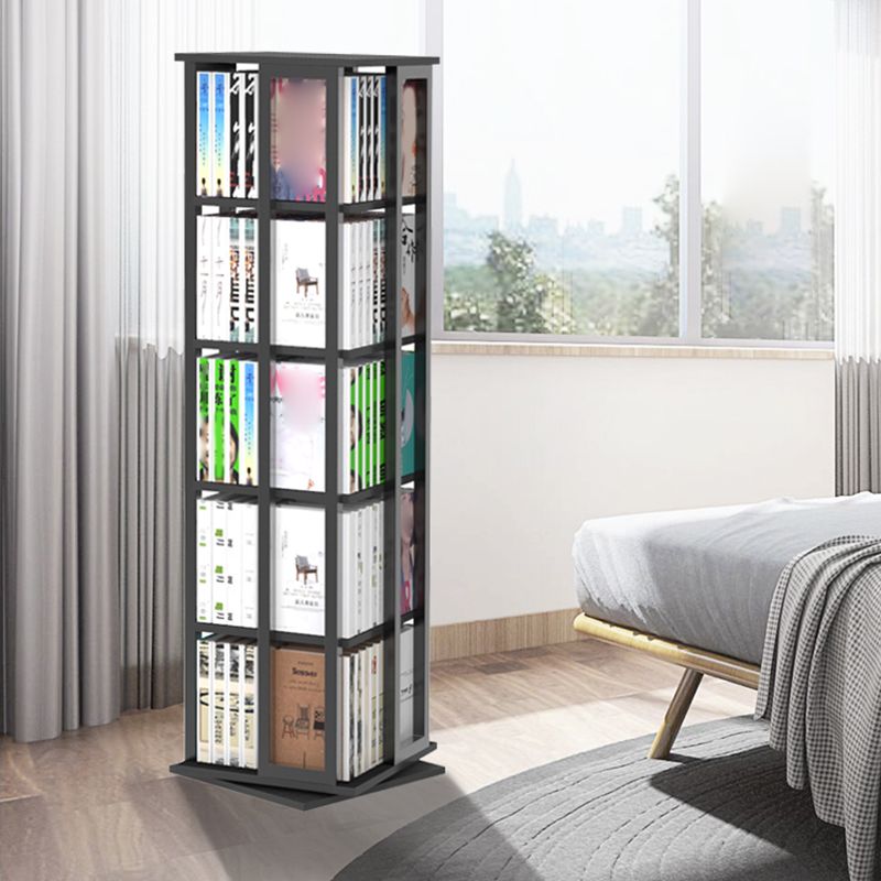 Open Vertical Industrial Corner Bookshelf Metal Frame Manufactured Wood Shelf Bookshelf Clearhalo 'Bookcases' 'furn' 'furn_bookcases' 'Furniture' 'furniture_bookcases' 'kitchen' 'kitchen_bookcases' 'Living Room Furniture' 'Office Furniture' 1200x1200_803664e5-bef6-437f-8411-72c06a971ba1