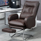 Modern Armless Office Chair Leather No Distressing No Wheels Ergonomic Desk Chair Clearhalo 'furn' 'furn_office_chair' 'Furniture' 'Office Chairs' 'Office Furniture' 'office_chair' 1200x1200_80373aff-7c88-4ced-9168-30554ab40869